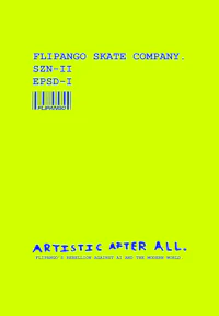 a yellow background with the words filipino skate company