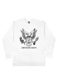 united we skate long sleeve tee